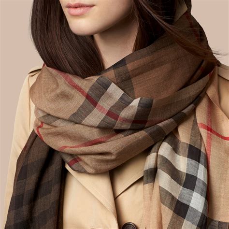 burberry check ombre wool silk scarf|Burberry scarf 2024.